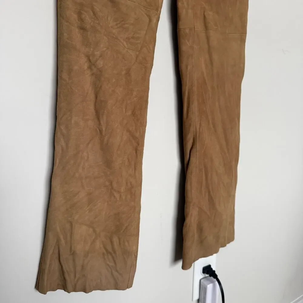 Vintage Ralph Lauren Womens Genuine Leather Pants 6 Western Luxury Equestrian